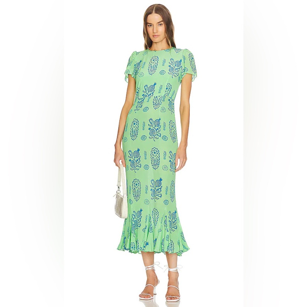 Rhode Lulani Dress in Clover Block